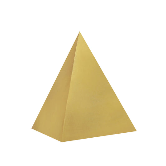 Brass Triangular Pyramid 500G - vastu-vigyan