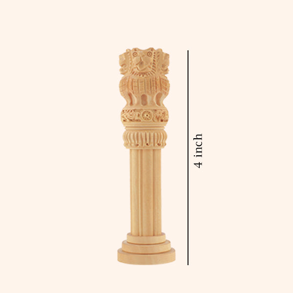 WOODEN ASHOKA PILLAR