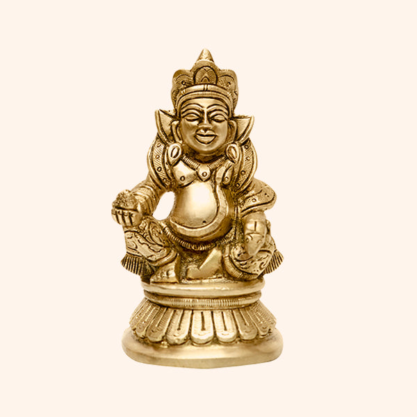 Brass Kuber Ji Statue