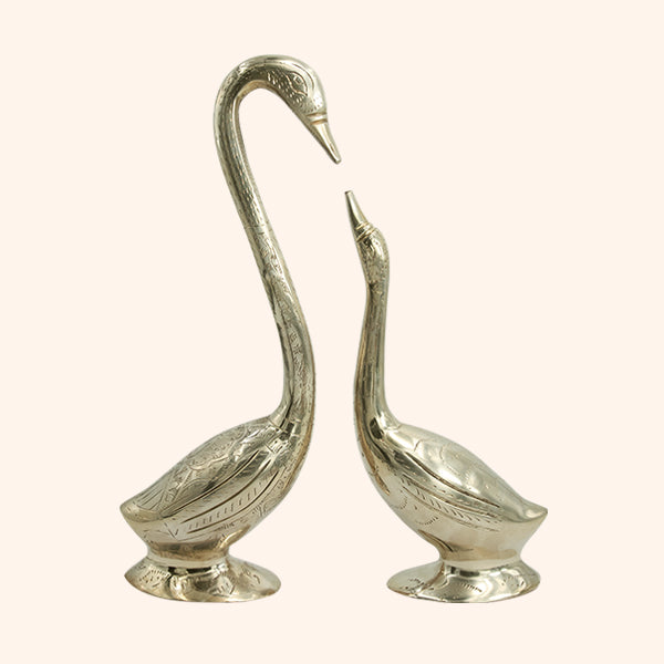 Vastu Brass Swan Pair