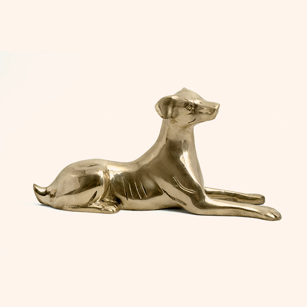 Brass Dog Statue