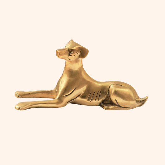 Brass Dog Statue