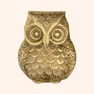 Brass Owl Statue