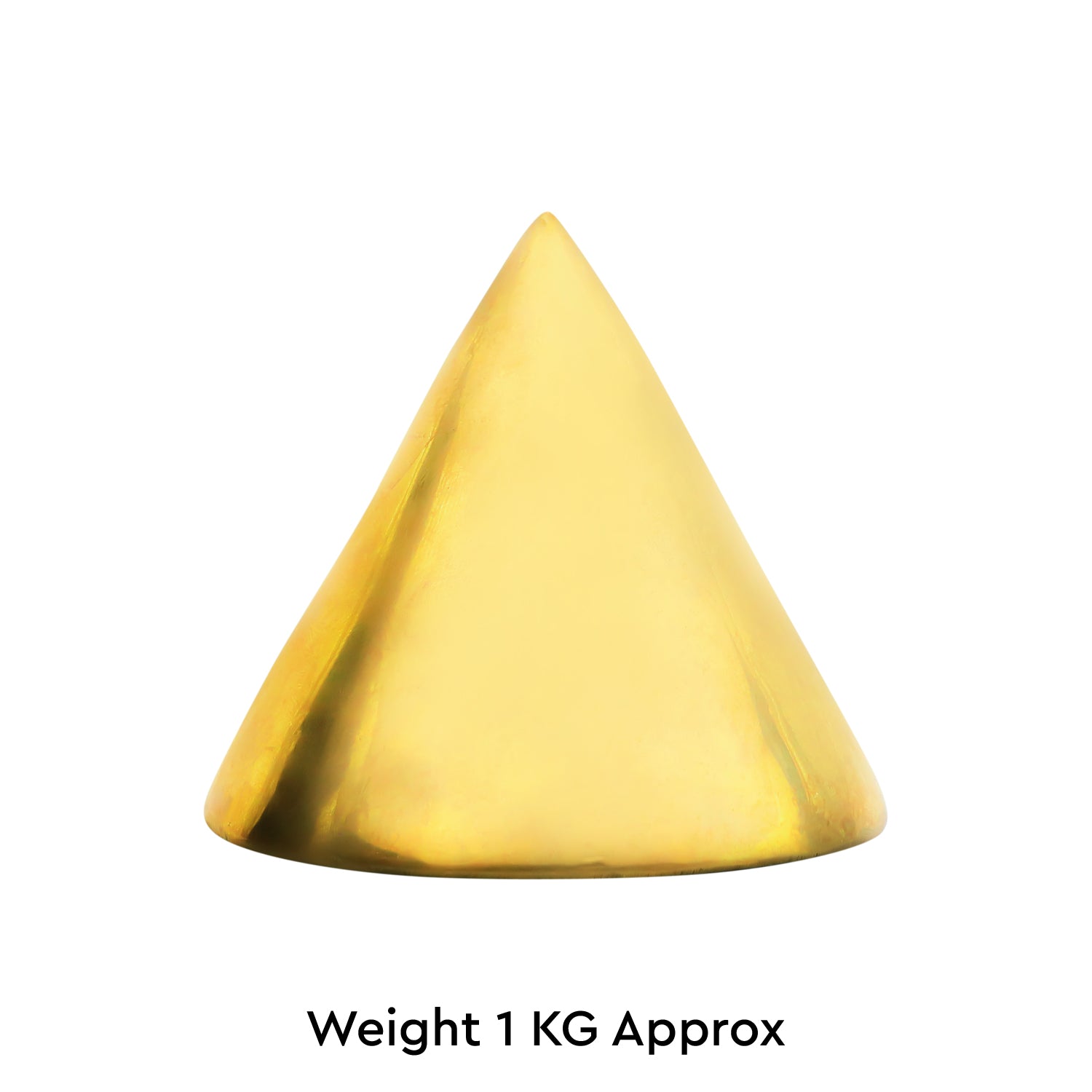 Brass Round Pyramid 1KG - vastu-vigyan
