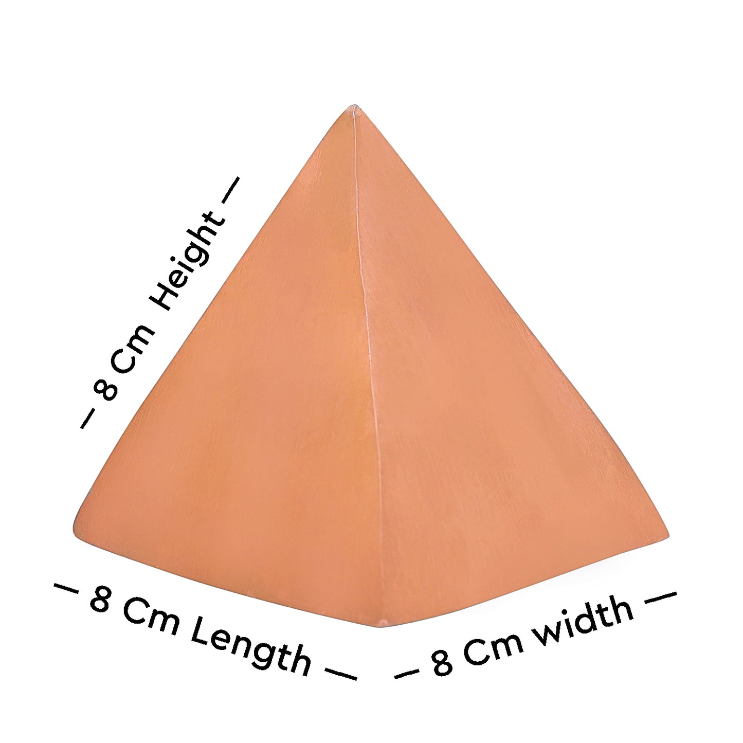 Copper Triangular Pyramid 500G - vastu-vigyan