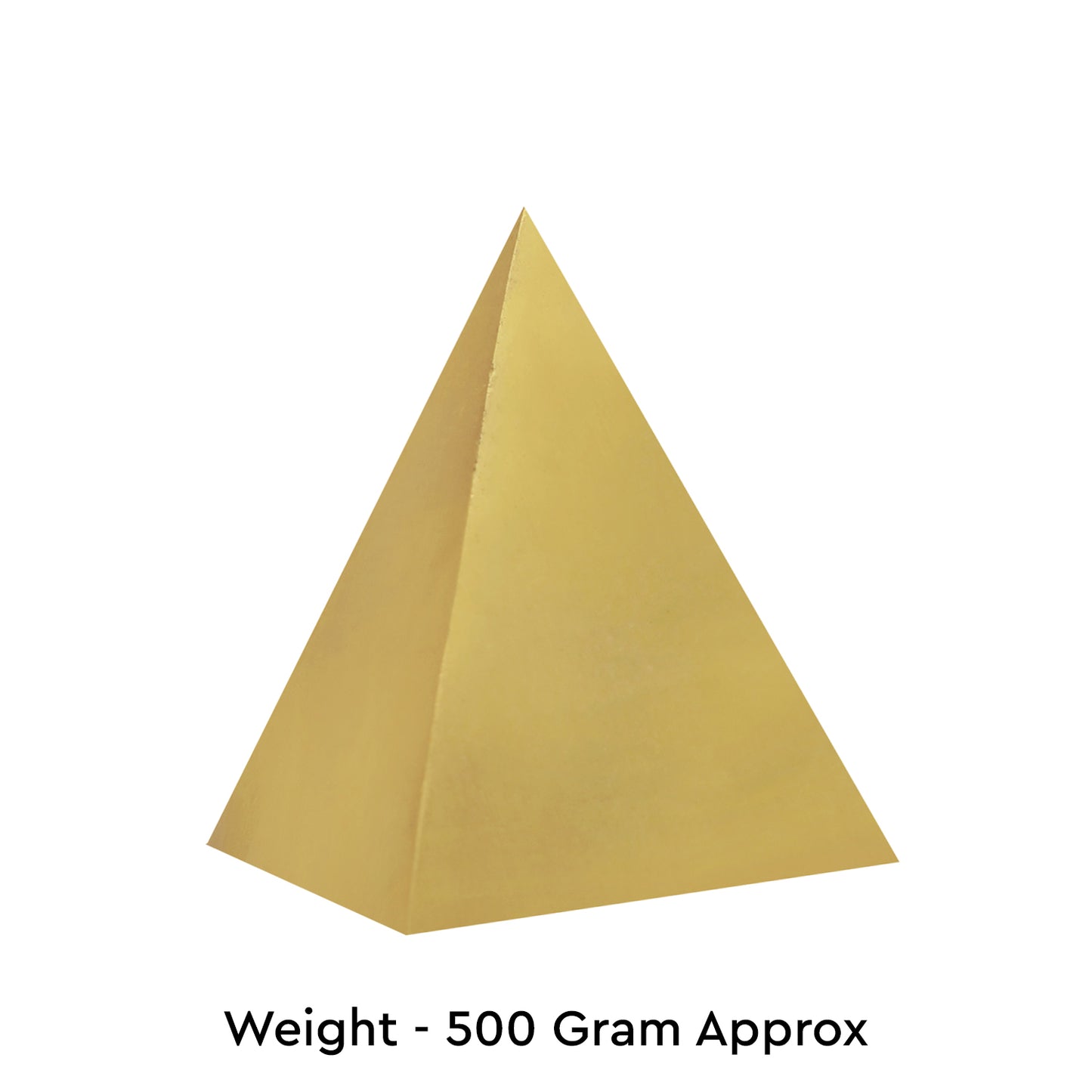 Brass Triangular Pyramid 500G - vastu-vigyan