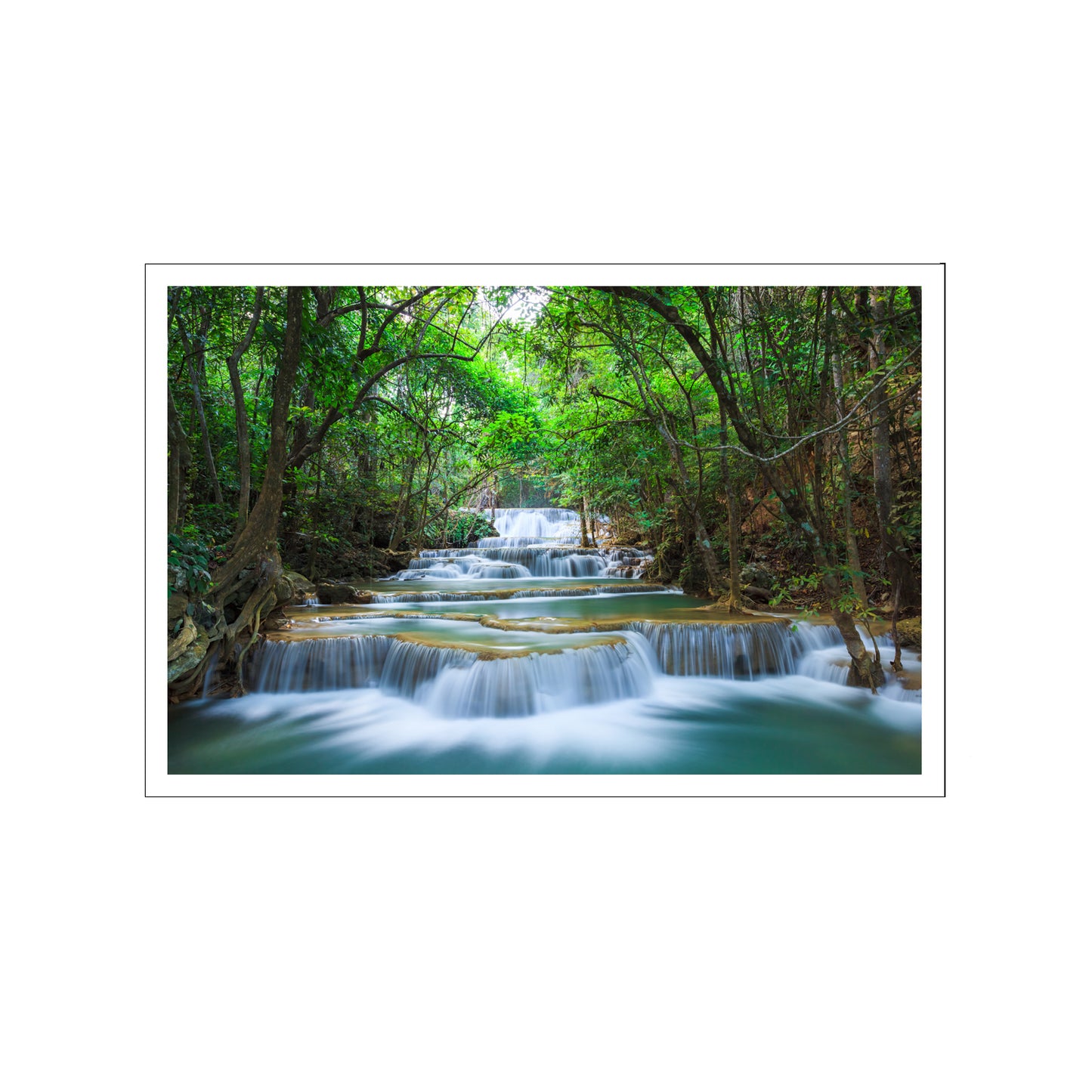 Waterfall Scene Without Frame - vastu-vigyan