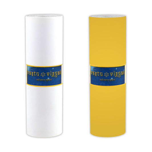 Vinyl Vastu Tape White Yellow - vastu-vigyan