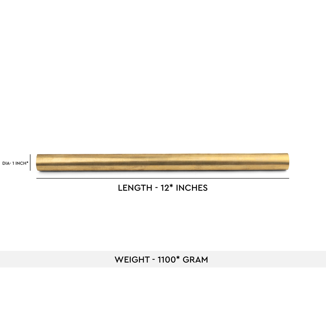 BRASS 12 INCH VIRTUAL ROD