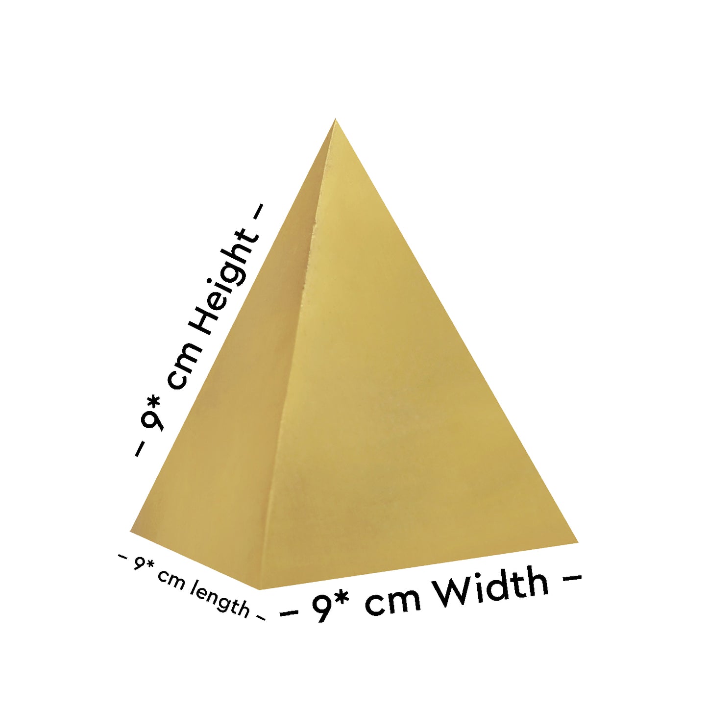Brass Triangular Pyramid 1KG - vastu-vigyan