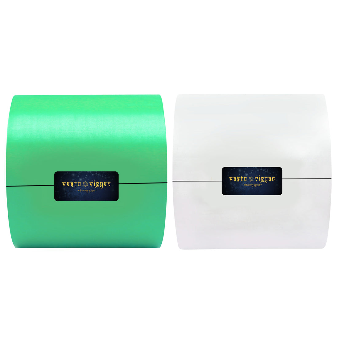 Big Vastu Green White Tape - vastu-vigyan